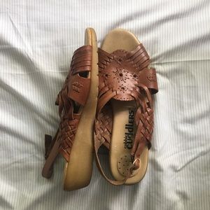 Women’s Size 10 Leather Wedges